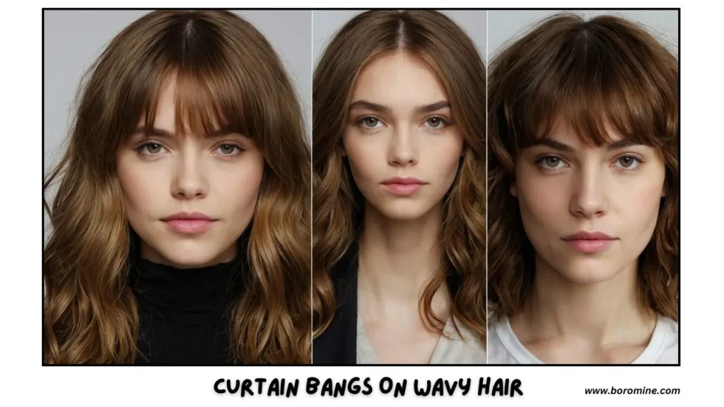 Curtain-Bangs-on-Wavy-Hair