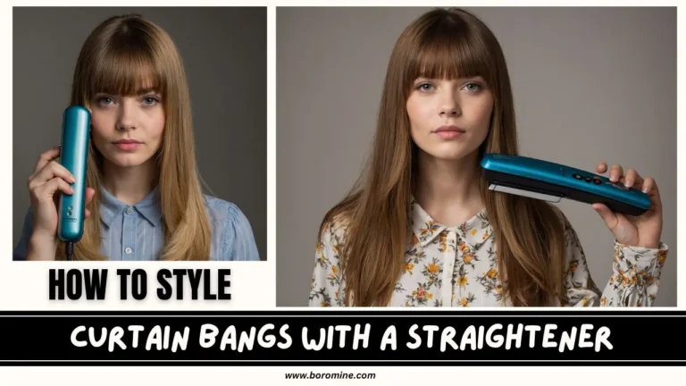 How-to-Style-Curtain-Bangs-with- Straightener