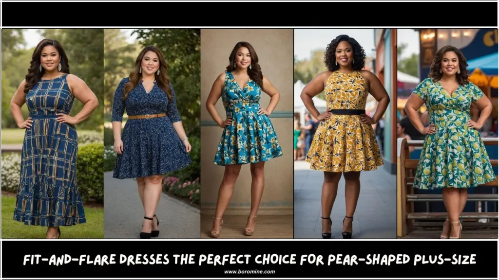 Dress for plus size pear shape best sale