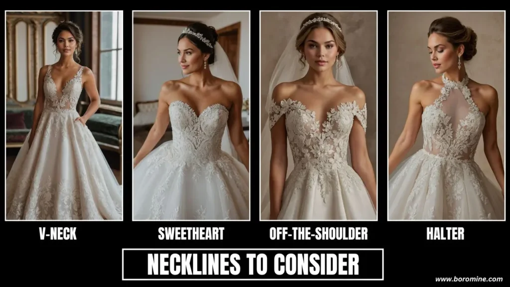 Necklines-to-Consider-wedding-dress-for-pear-shaped