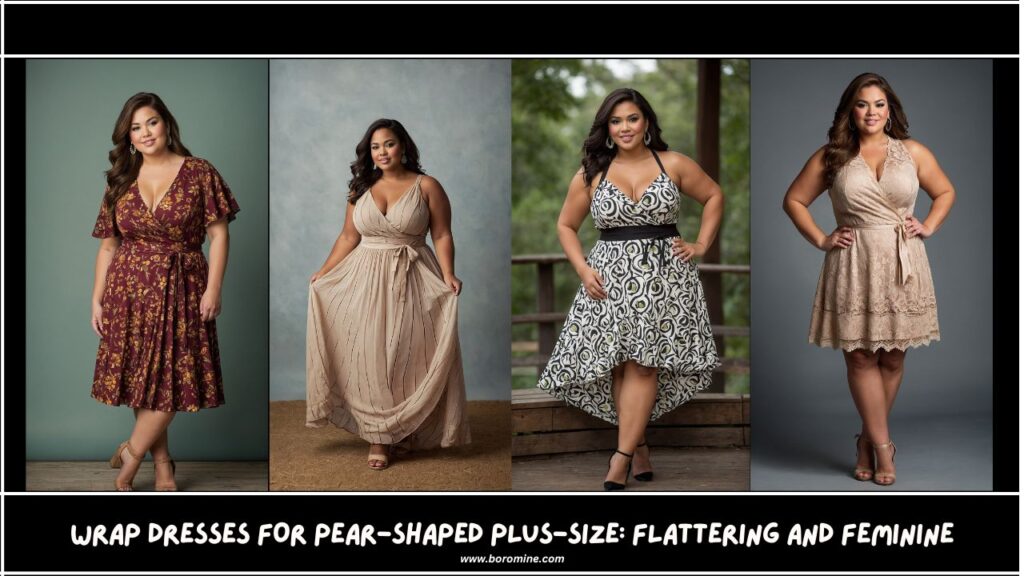 Best Dress Style for Pear Shaped Plus Size BOROMINE