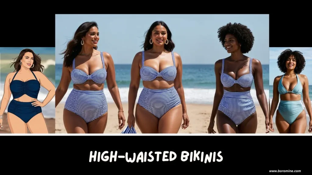 High-Waisted-Bikinis-Best-Bathing-Suit-for-an-Apron-Belly