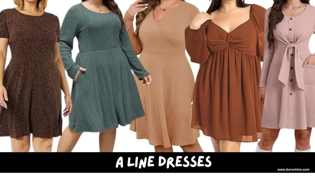 A-Line-Dress-to-dress-with-an-apron-belly