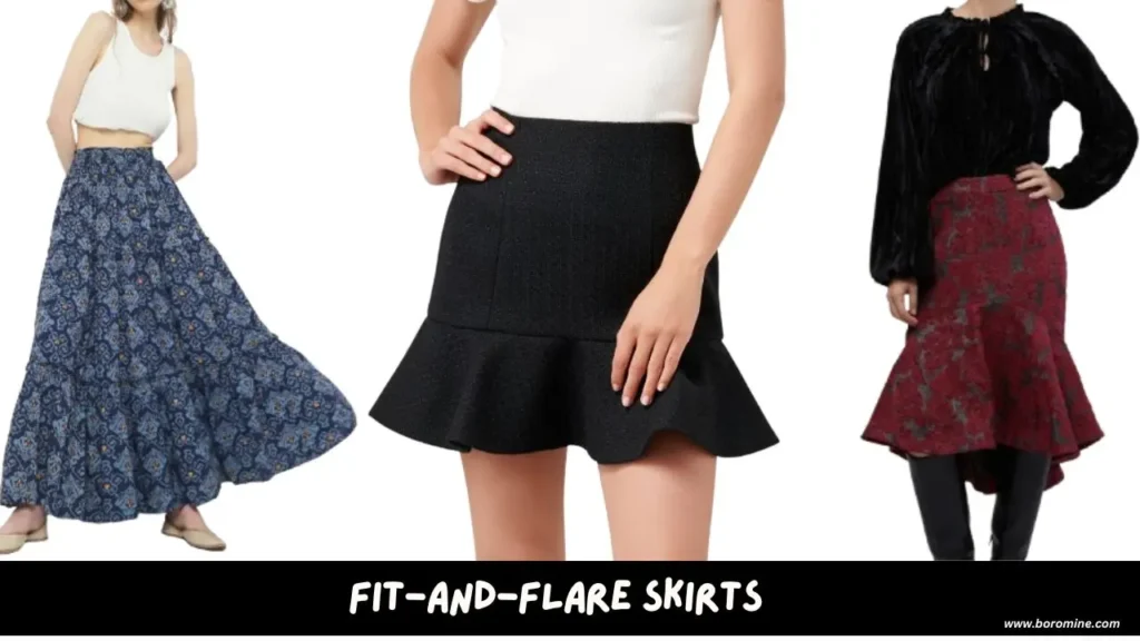 Fit=and-Flare-Skirts-for-apron-belly