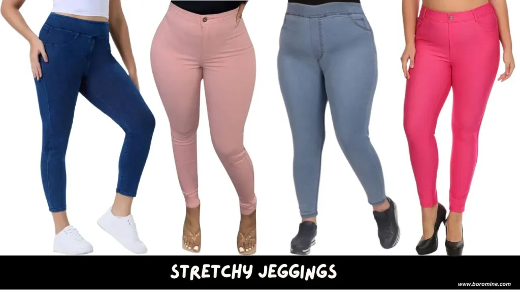 Stretchy-Jeggings-for-apron-belly